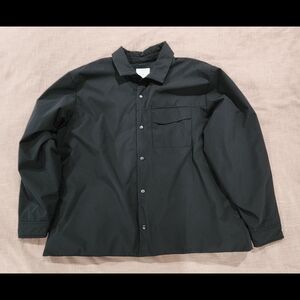 Old Navy Men’s Jacket Size XXXL Black Go-H2O Quilted Lined Snap Button Boxy Fit